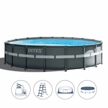 Intex bazen Ultra XTR Frame 549 x 132cm sa metalnim okvirom i peščanom pumpom 26330